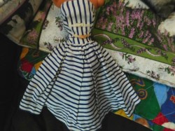 912 BARBIE COTTON CASUAL 1959 - 1962  SOLO STRIPED SUNDRESSES